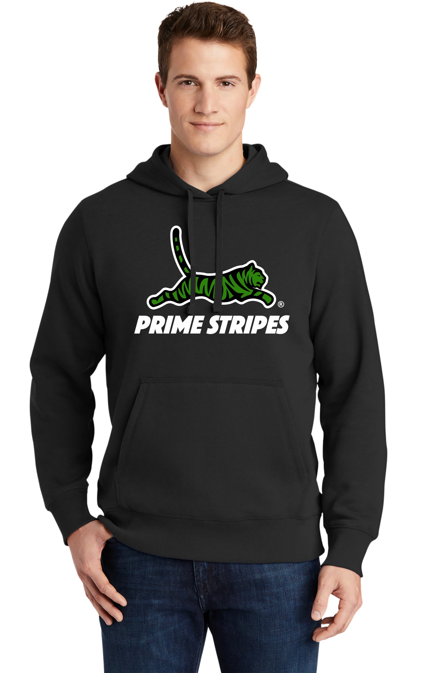 Prime Stripes Pullover Hooded Sweatshirt