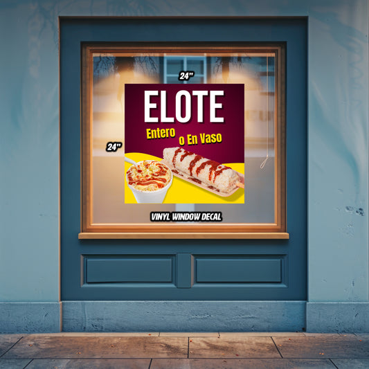 Elotes Window Decal/Poster 24" x 24"