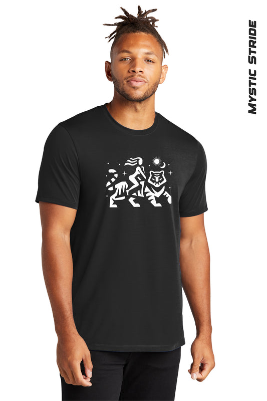 Mystic Stride Short Sleeve Shirt. Stretch Jersey Crew