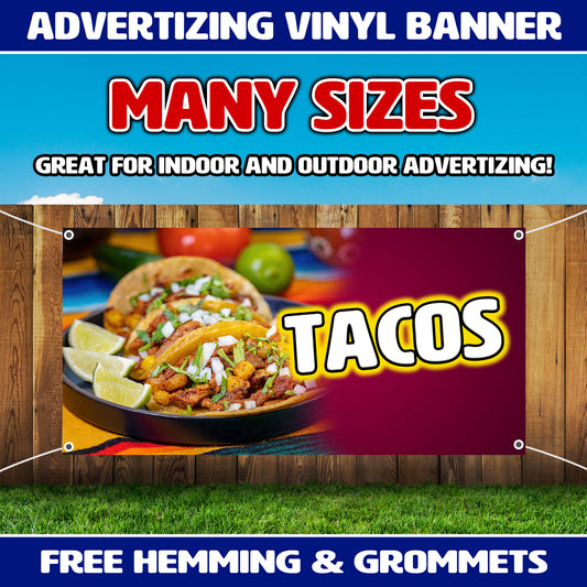 Tacos Advertising Vinyl Banners
